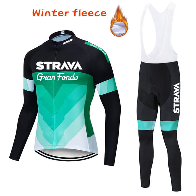 Warm Polar Fleece Cycling Jersey Men’s Jersey Suit