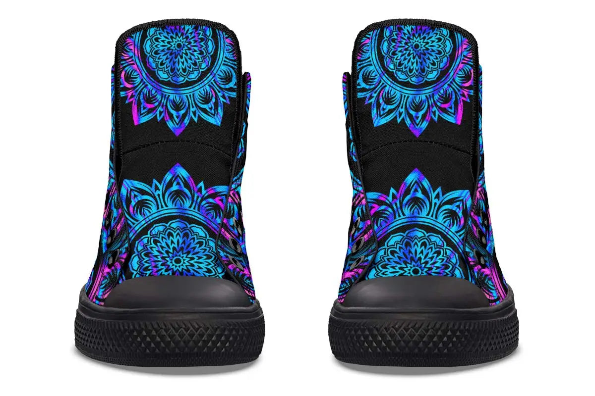 Printed Couple High-top Canvas Shoes