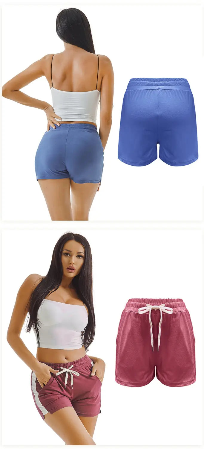Summer Sports Shorts Gym Running Women Cycling Drawstring Shorts Workout