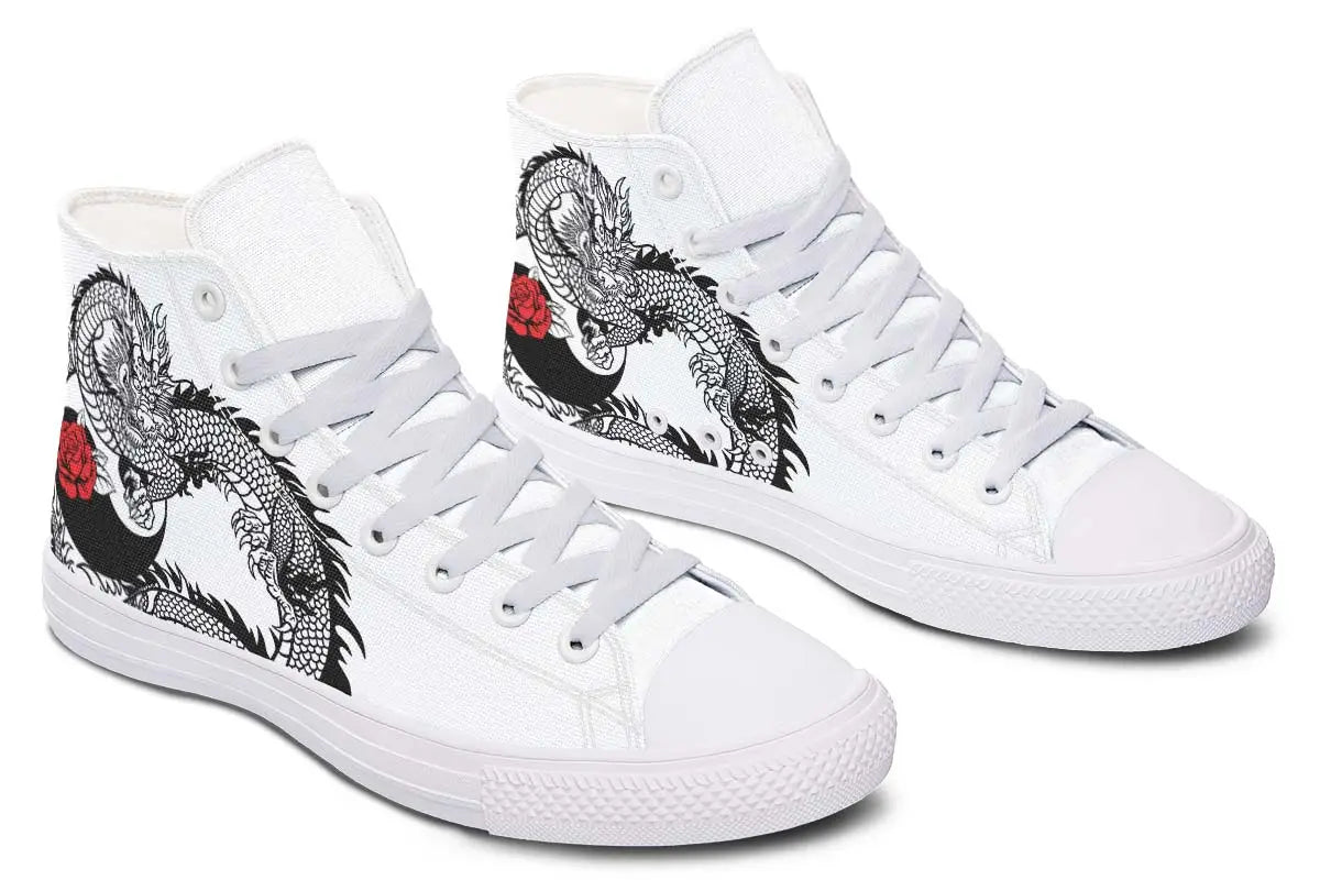Printed Couple High-top Canvas Shoes