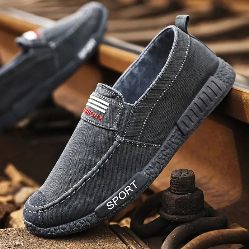 Cloth Shoes Men’s Casual Shoes Canvas Washed Denim Men’s Shoes