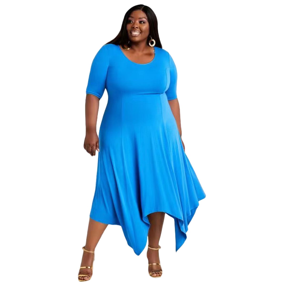 Plus Size Women’s Fashion Irregular Dress