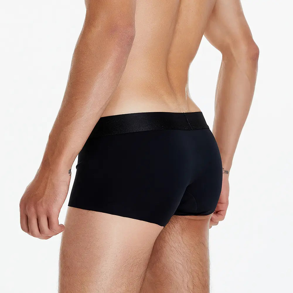 Men’s Underwear Low Waist Ice Silk Boxers