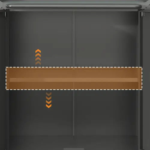 Heavy-Duty Metal Garage Storage Cabinet With Wheels