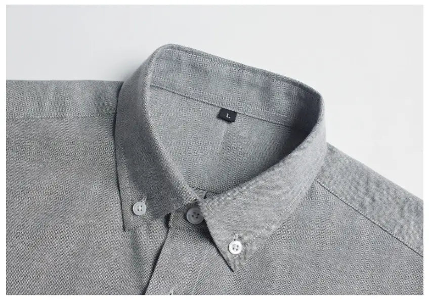 Slim Lapel Long Sleeve Shirt With Pockets Solid Color Casual Men’s Clothing