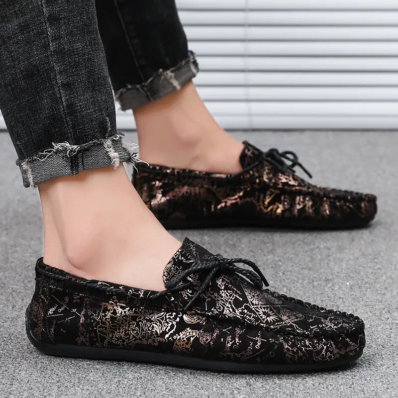 New men’s casual leather shoes
