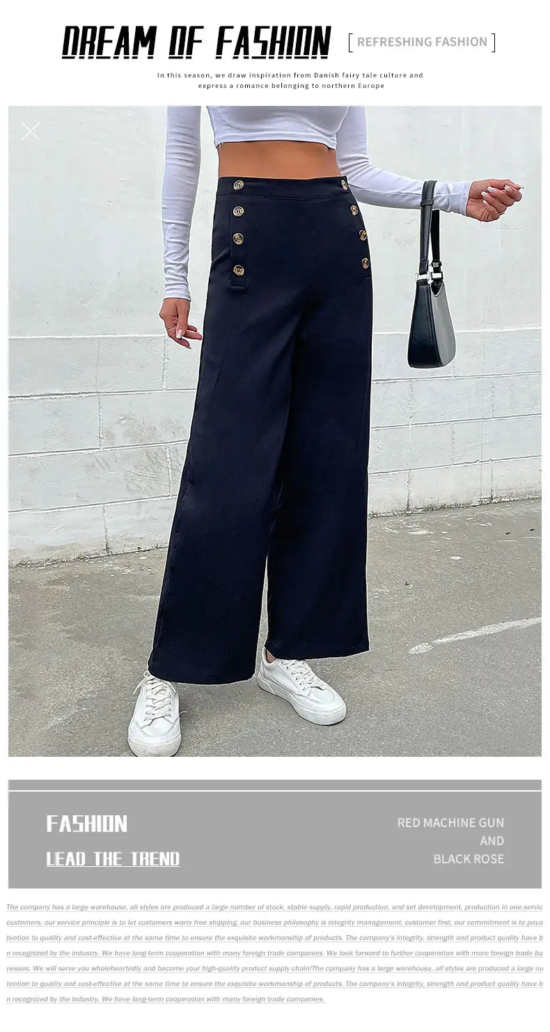 Women’s Slim Fit Solid Color Casual Pants