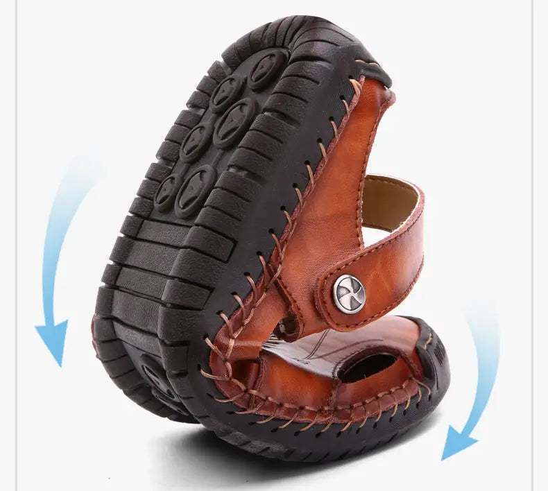 Summer Baotou Sandals Men Tide Soft Bottom Men Sandals And Slippers Casual All Match Outdoor Beach Shoes