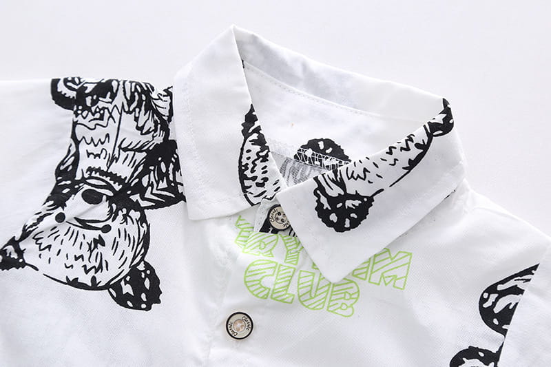 Baby Lapel Short Sleeve Shirt Suit Kids Lightweight Children’s Clothing