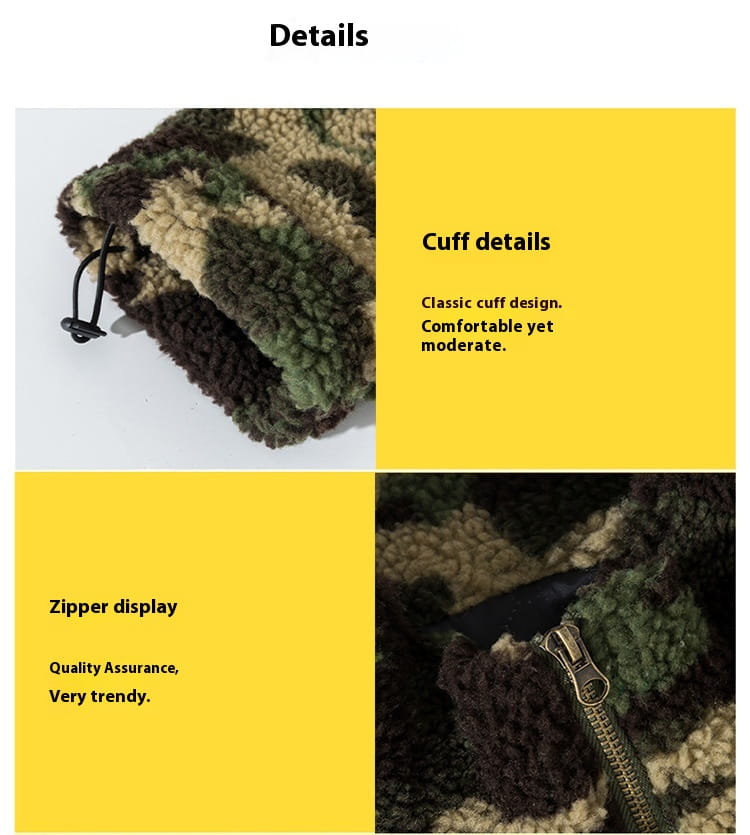 Men’s Winter Thickened Lamb Coat