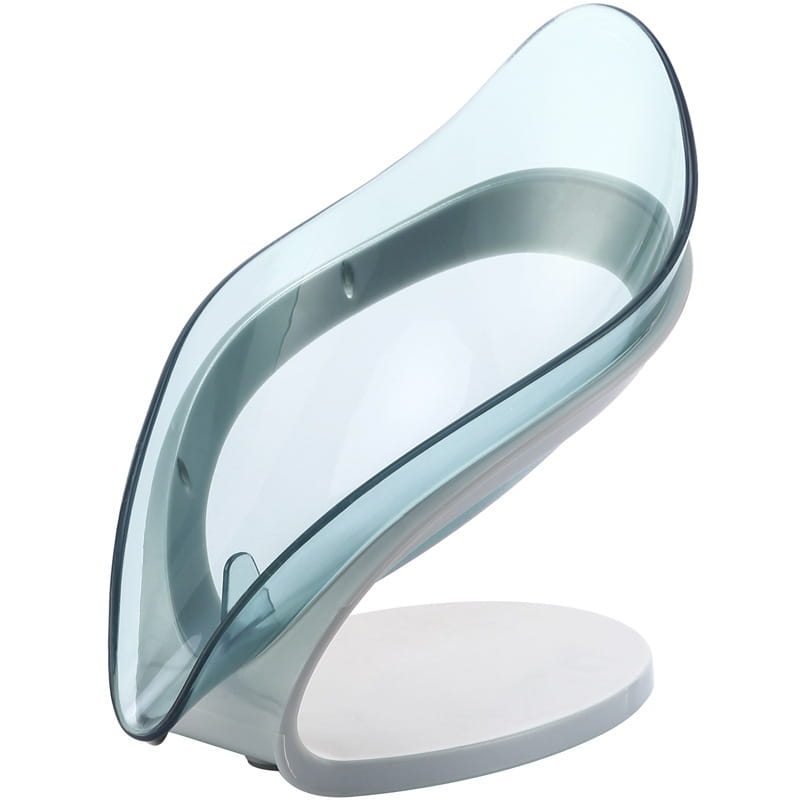 Bathroom Soap Holder Leaf Shape Soap Box Kitchen Dish Storage Box Non-slip Drain Soap Storage Case Container Bathroom