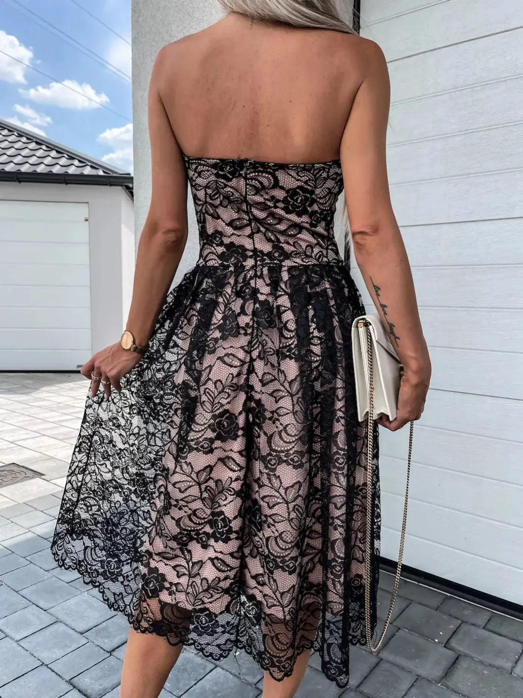 New Off Shoulder Bra Lace Dress For Women