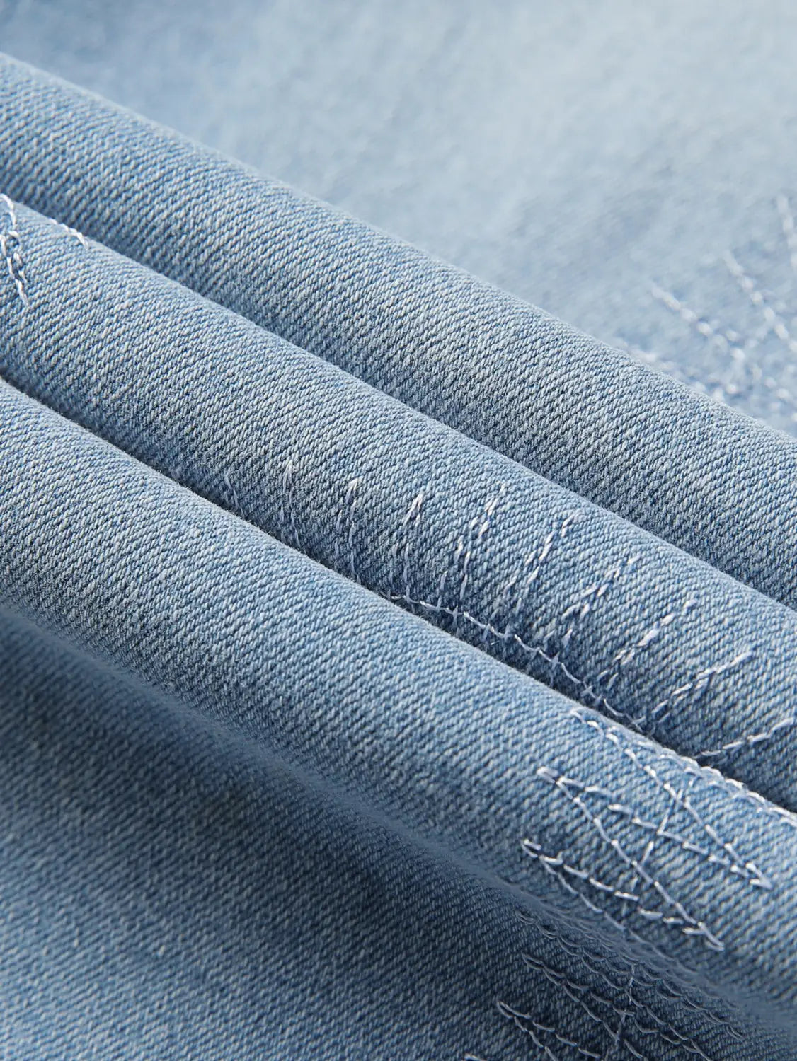 Men’s Trousers Slightly Stretch Embroidered Jeans