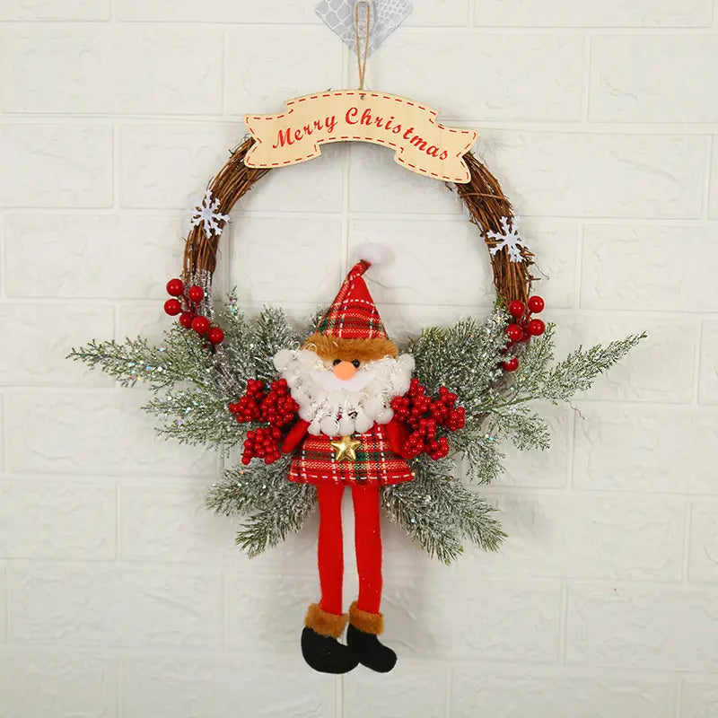 Christmas Decorations WreathWindow Arrangement Door Hanging