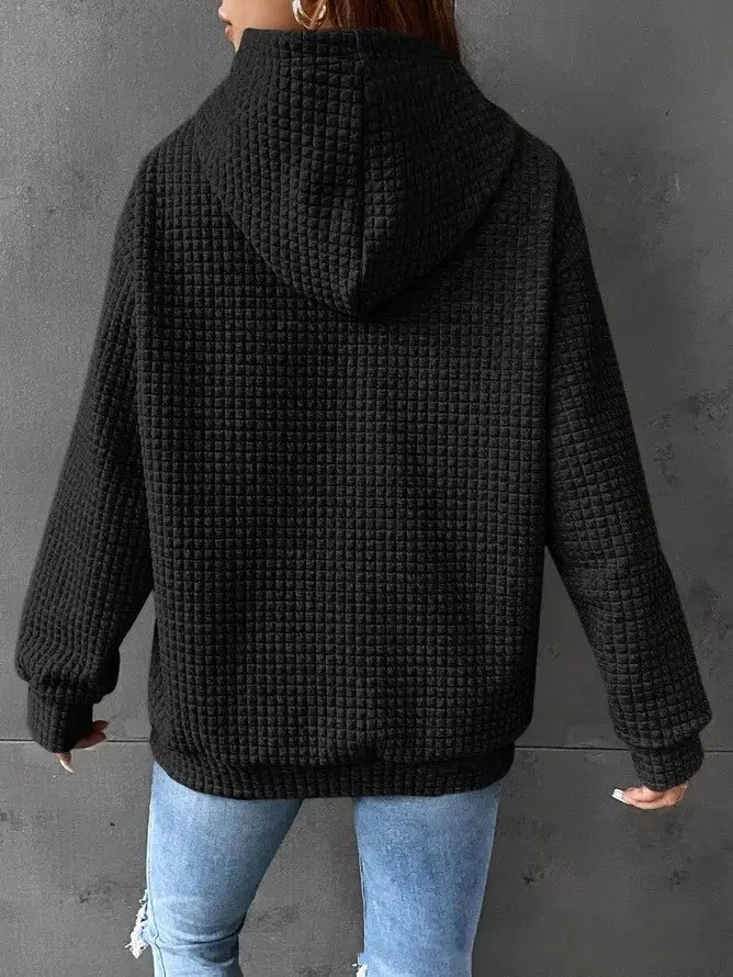 Women’s Loose Casual Solid Color Long-sleeved Sweater