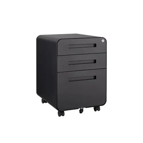 3 Drawer Mobile Filing Cabinet Simple Style Multi-functional Locker - Color - 5