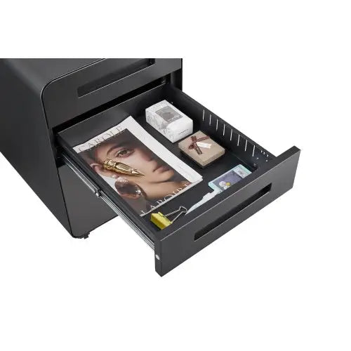 3 Drawer Mobile Filing Cabinet Simple Style Multi-functional Locker - Color - 5