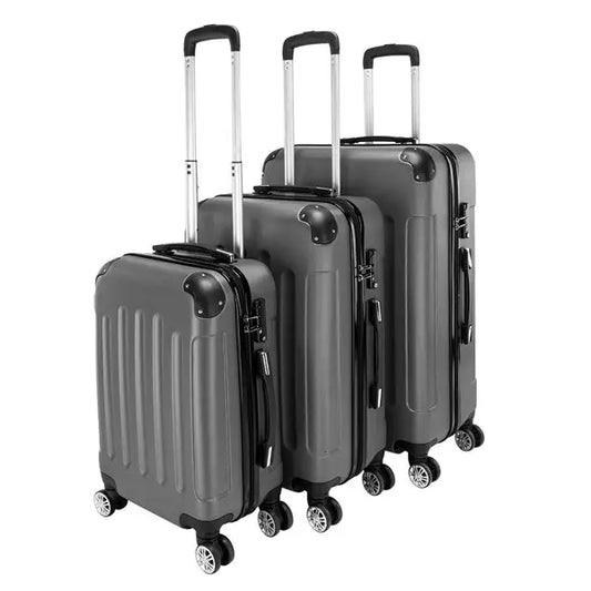 3-in-1 ABS Trolley Case 20 Inches 24 Inches 28 Inches Dark Gray - Dark gray - 5