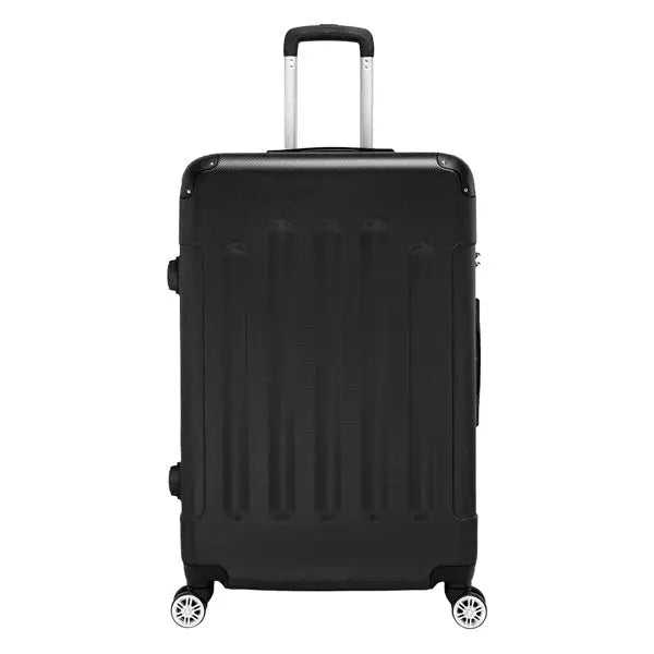 3-in-1 ABS Trolley Case 20 Inches-24 Inches-28 Inches Black - Black - 5