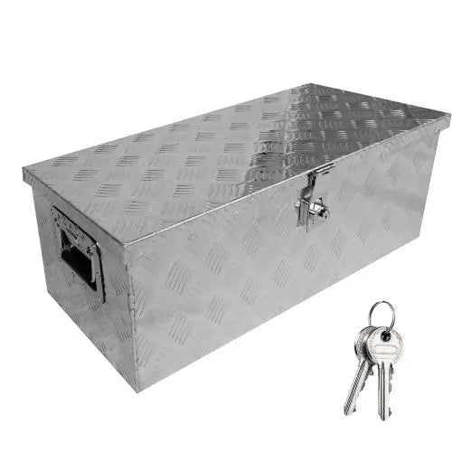 30 Inch Tool Box Underbody Flatbox Truck Car Outdoor Trailer Pickup,RV Storage Organizer Tools Chest Box Side Handle