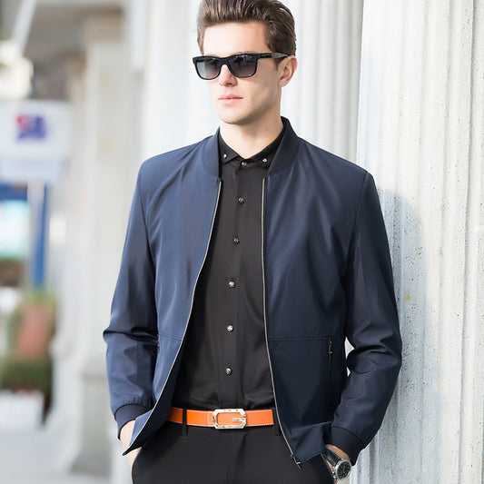 Jacket men's spring and autumn trend handsome self-cultivation new casual spring clothes men's youth jacket