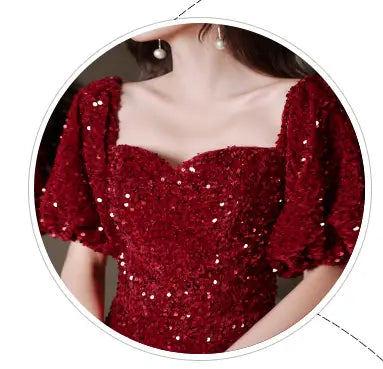 Toast Bridal Red Dresses Women Fishtail