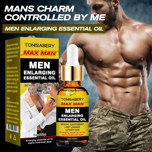 30ml Golden Penis Massage Essential Oil For Men’s Private Care - 30ML / 1PCS