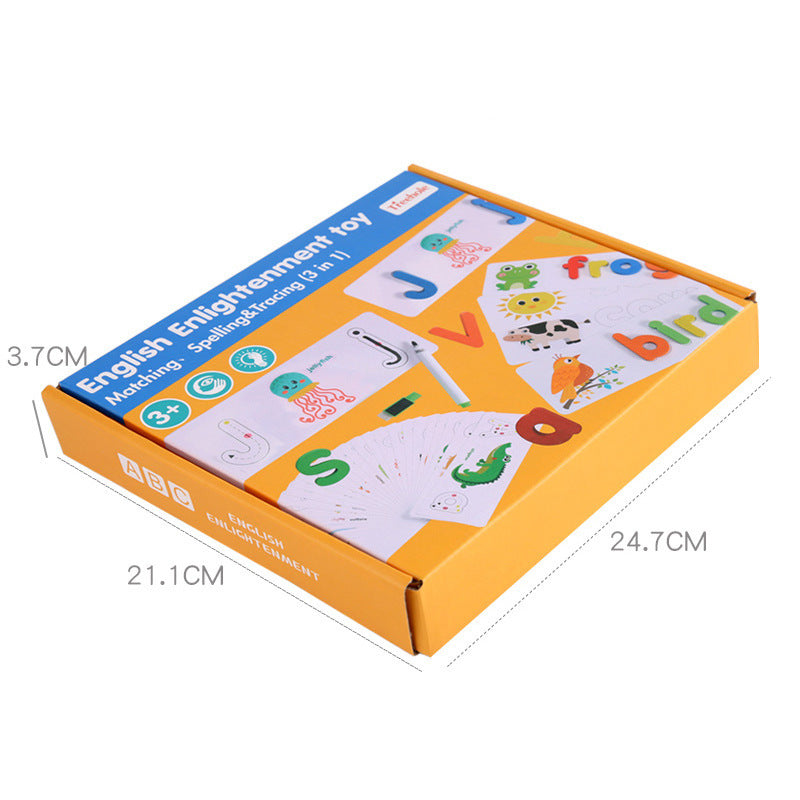 Puzzle English Alphabet Cognitive Puzzle Wooden