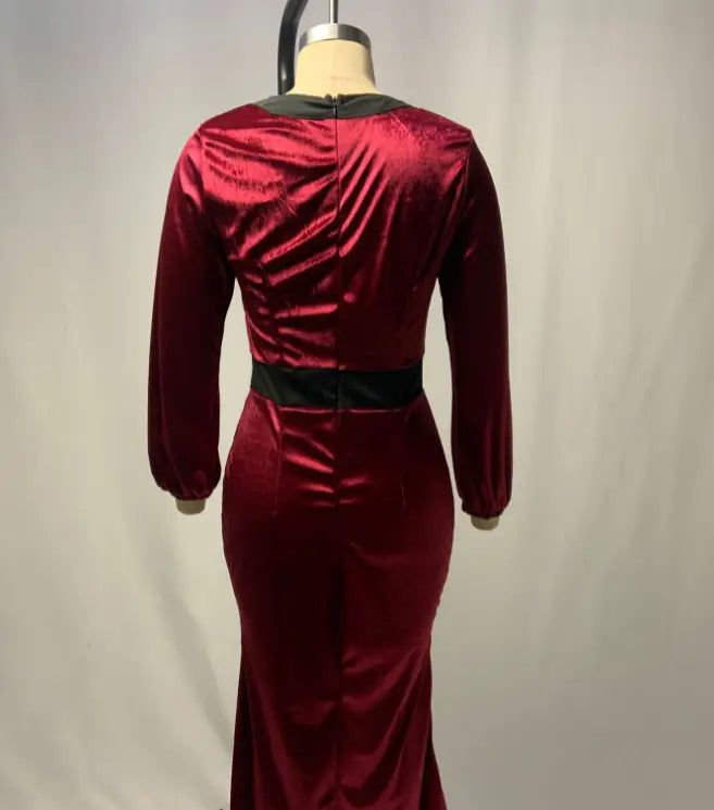 Slim Party Mop Dress Slit Women