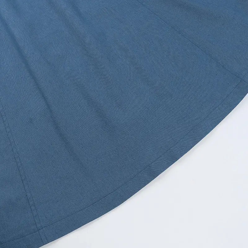 Denim A- Line Dress Women’s Hot Girl Strap Length