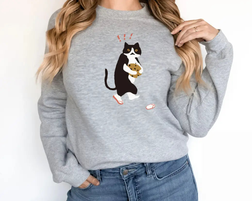 Women’s Fashionable Solid Color Printed Long Sleeved Sweatshirt