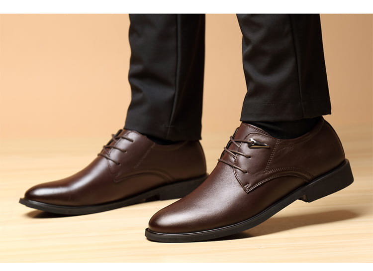 Summer high-end men’s leather shoes leather