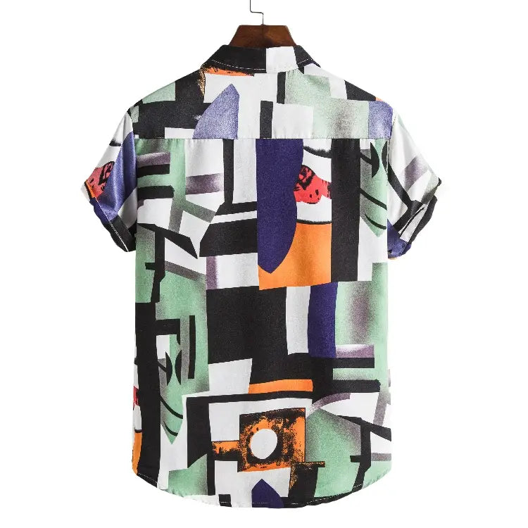 Men Short Sleeved Beach Shirts