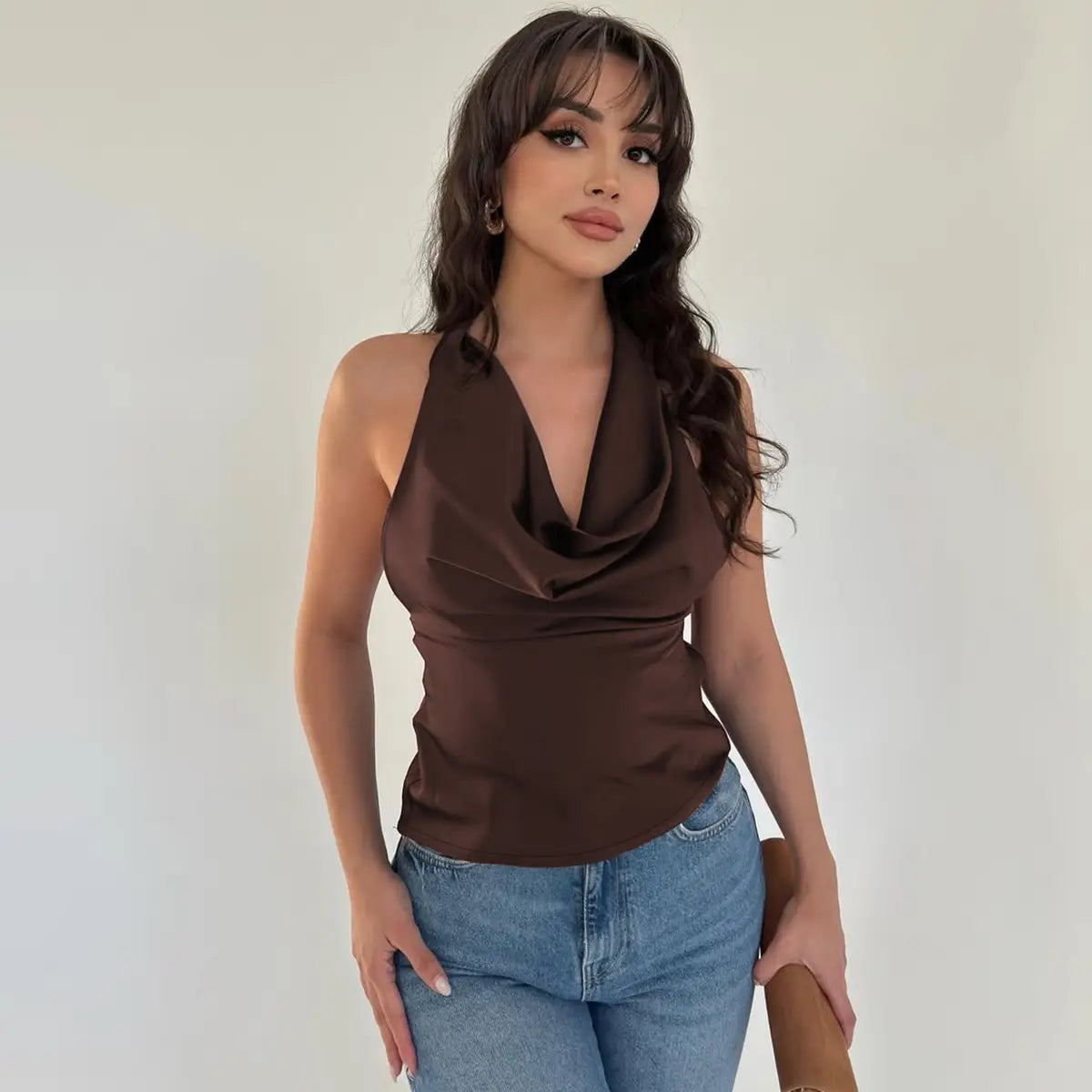 Women’s Halter Backless Top