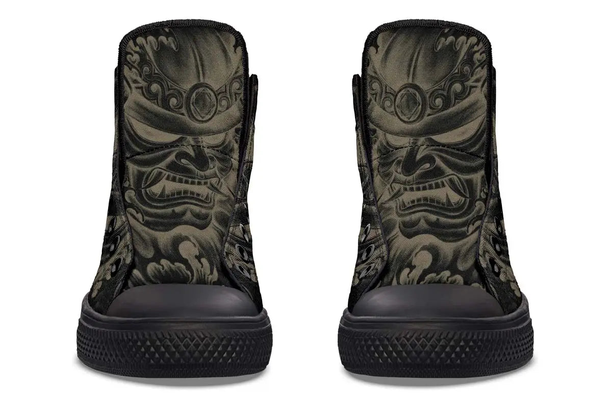 Printed Couple High Top Canvas Shoes