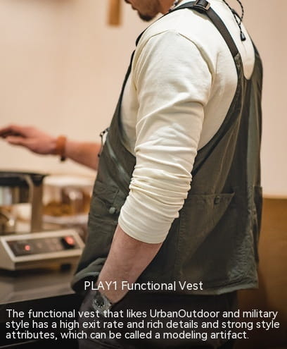 Marden Retro Multi-pocket Sleeveless Nylon Frock Vest Outdoor Functional Dual-use Shoulder Bag For Men