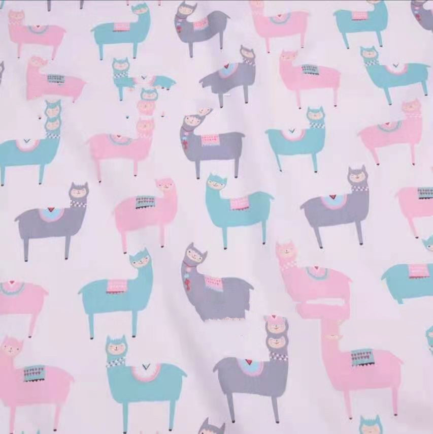 Cotton twill printed fabric cotton bed sheet ECG