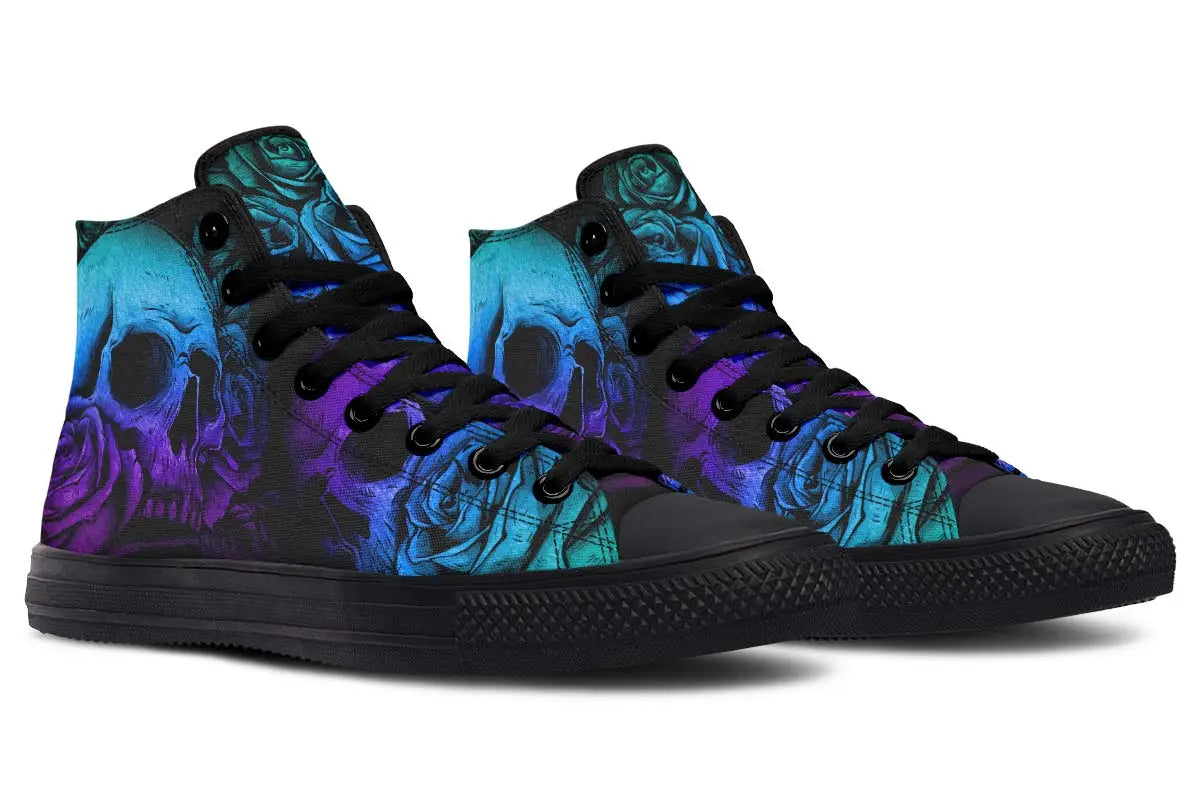 Printed Couple High-top Canvas Shoes