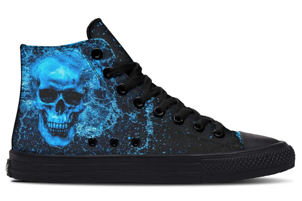 Printed Couple High Top Canvas Shoes