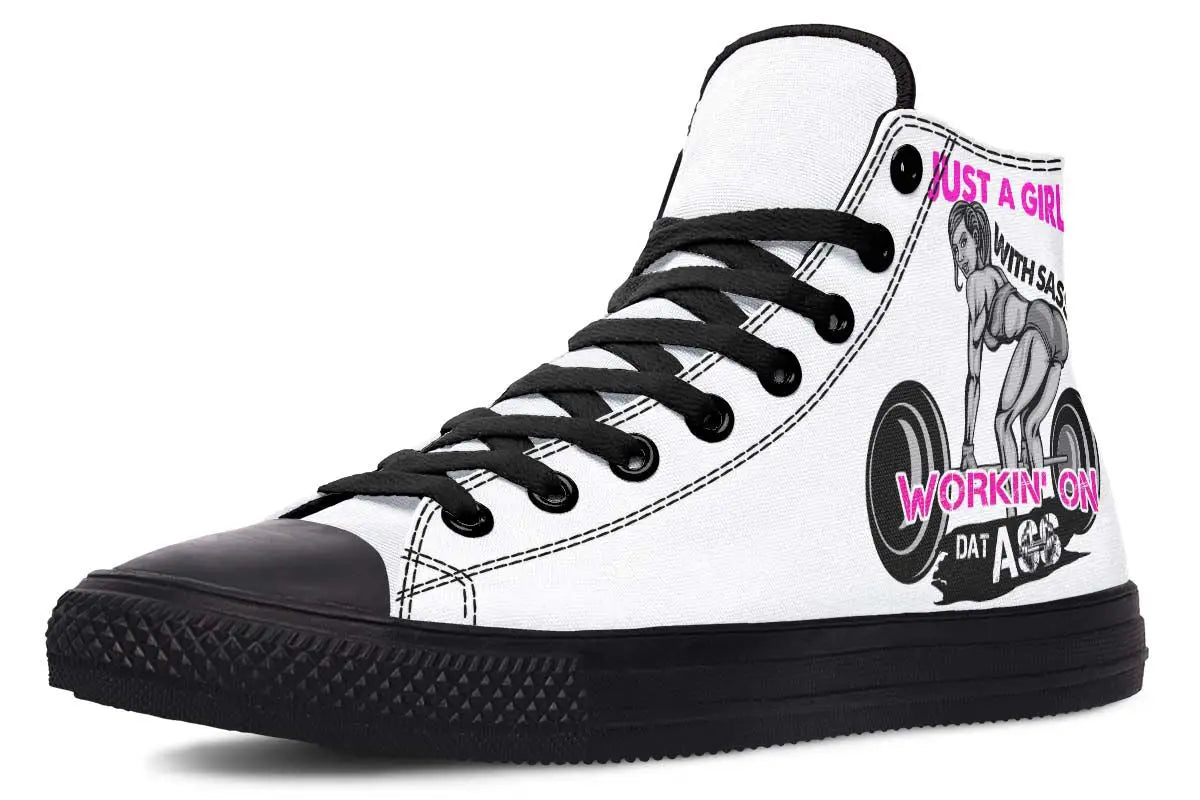 Printed Couple High Top Canvas Shoes