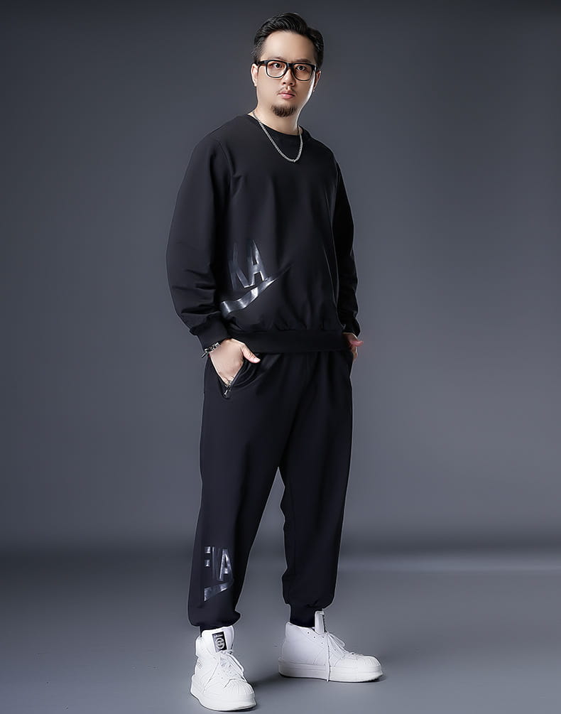 McZiveli Plus Fat Plus Size Casual Suit Men