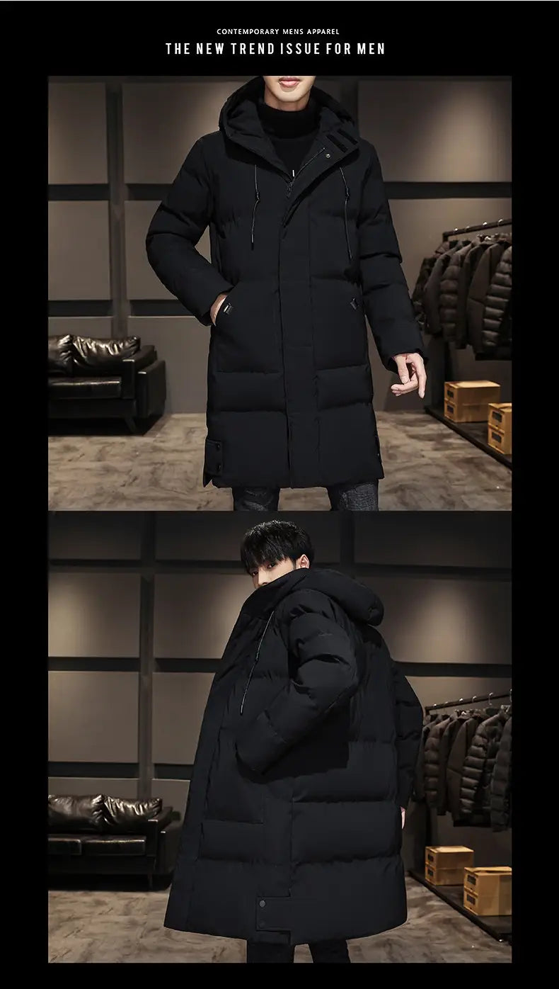 Fashionable And Handsome Thickened Work Clothes Cotton Coat Winter Clothing Down Men