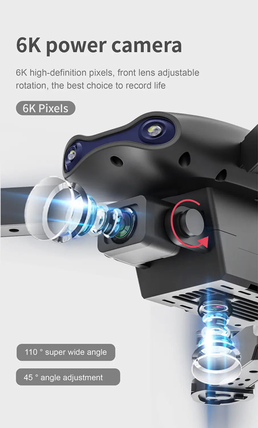 E99 Folding Drone Quadcopter Remote Control Handle Four Axis HD 4K Photography UAV Altitude Fixation