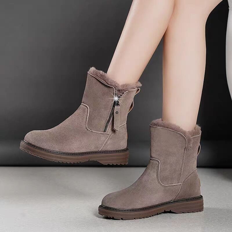 Cotton-padded shoes for ladies with velvet