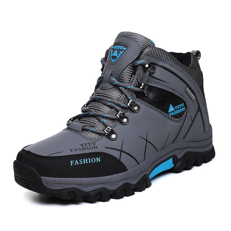 High-top plus velvet outdoor hiking shoes