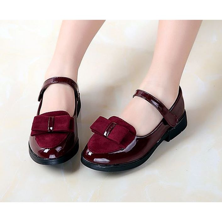 baby girls leather princess shoes