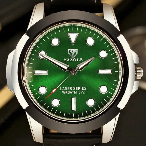 372 YAZOLE brand quartz watches, non mechanical men's sports watches, luminous green ghost series watches wholesale - Beyond Trends Hub 