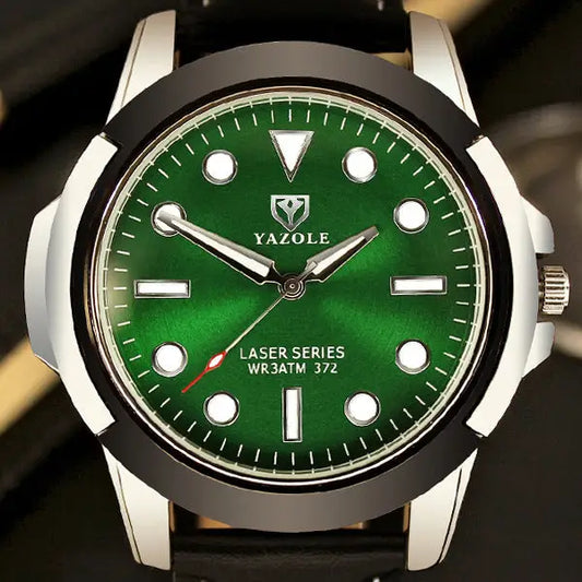 372 YAZOLE brand quartz watches, non mechanical men's sports watches, luminous green ghost series watches wholesale - Beyond Trends Hub 