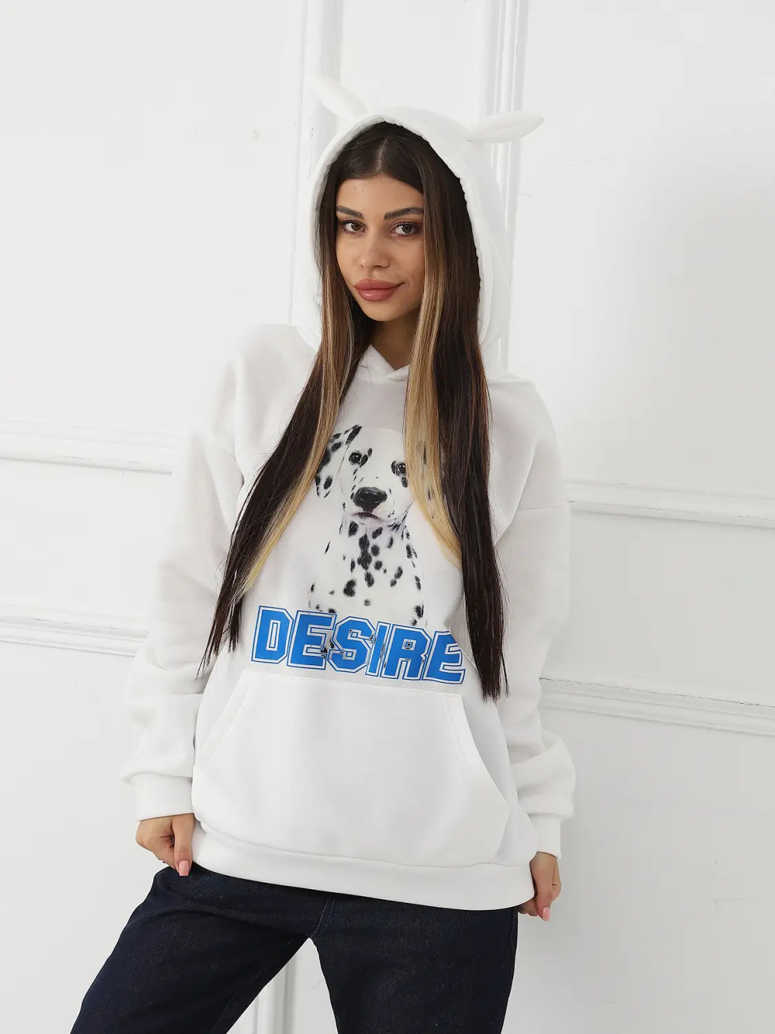 Women’s Fashionable Casual Printed Long Sleeved Sweatshirt