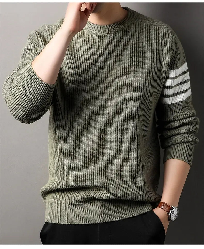 Loose-fitting Pullover Round-neck Men’s Bottoming Shirt